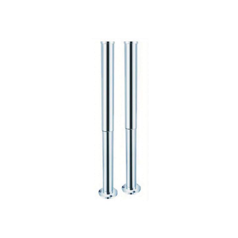 Arroll Freestanding Bath Chrome Pipe Shrouds Telescopic