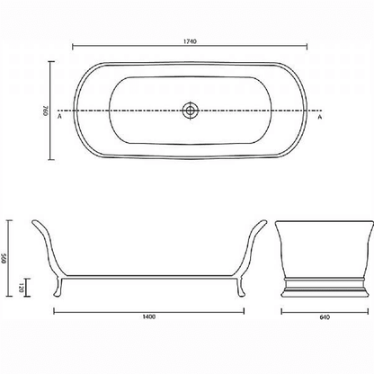 BC Designs Aurelius Bath 1740