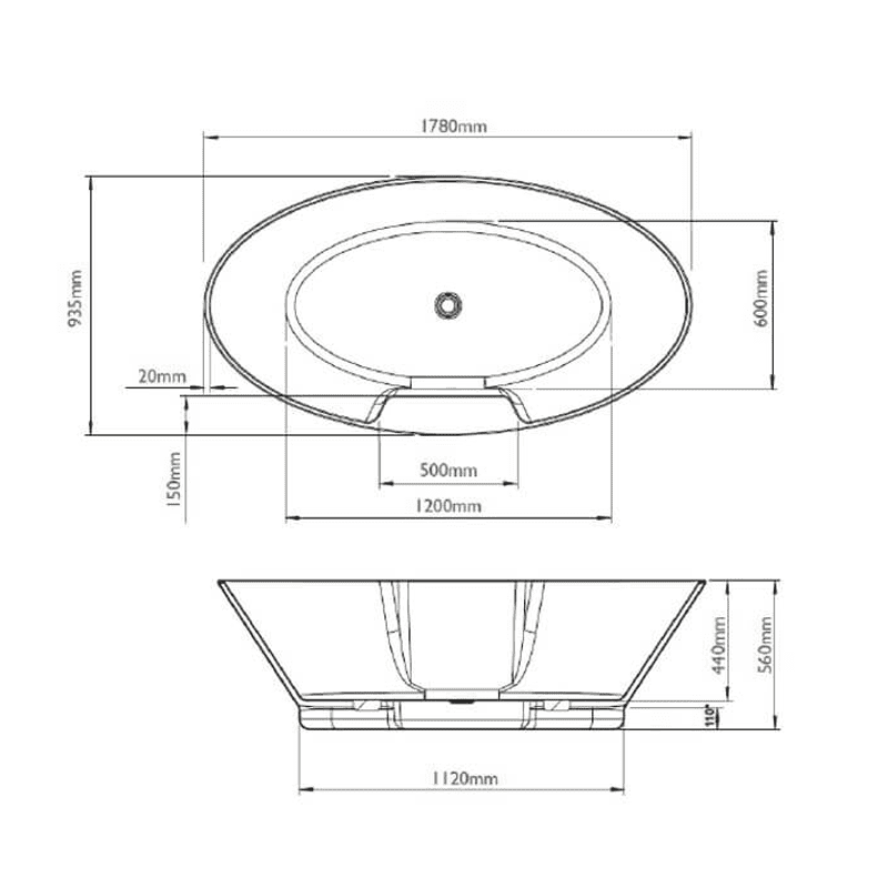 BC Designs Chalice Major Bath 1780