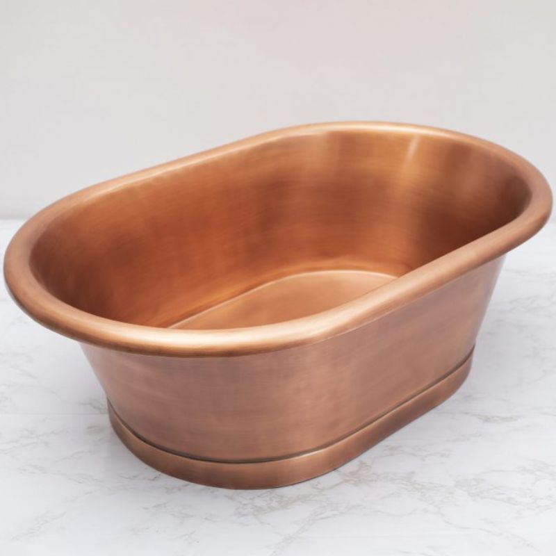 BC Designs Contemporary Countertop Copper Basin in antique copper