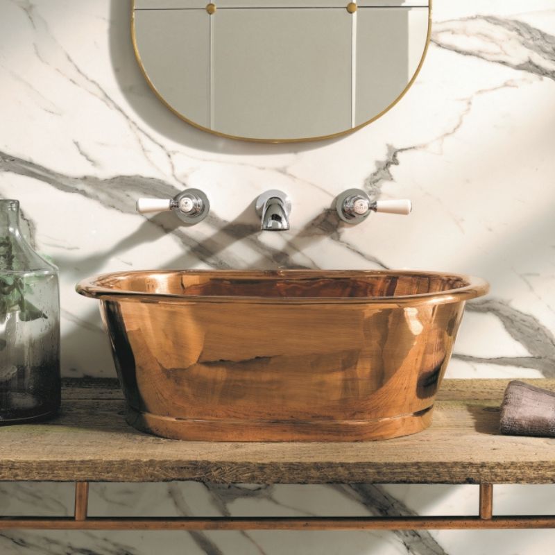 BC Designs Contemporary Countertop Copper Basin