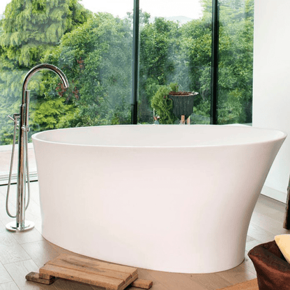 BC Designs Delicata Bath 1520 in front of big windows