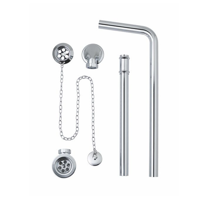 BC Designs Exposed Bath Waste / Plug &amp; Chain with Overflow Pipe