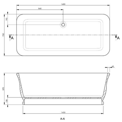 BC Designs Magnus Bath 1680 