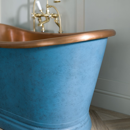 BC Designs Patinata Blue Copper Boat Bath 1500, 1700