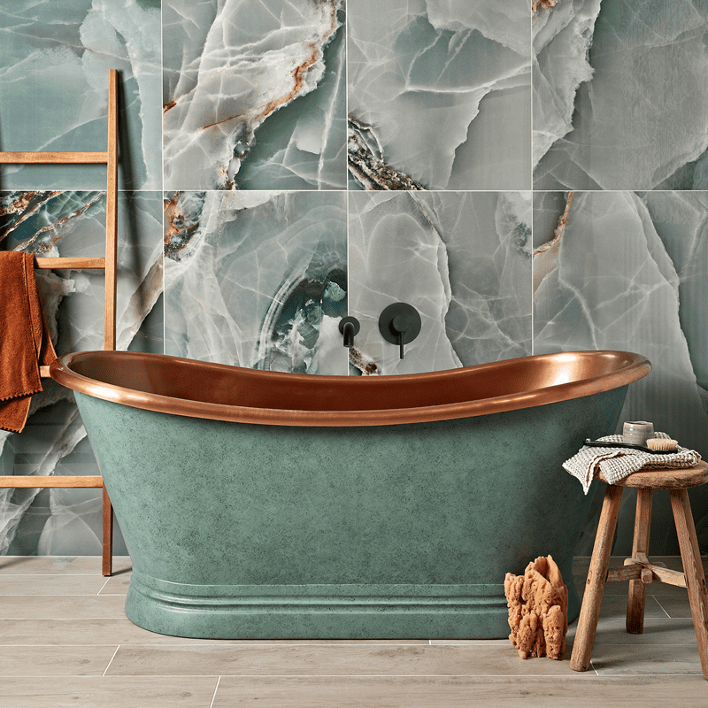 BC Designs Verdigris Green Copper Boat Bath 1500, 1700