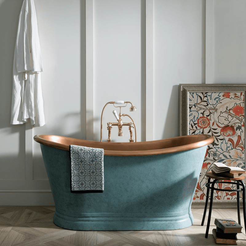 BC Designs Verdigris Green Copper Boat Bath 1500, 1700