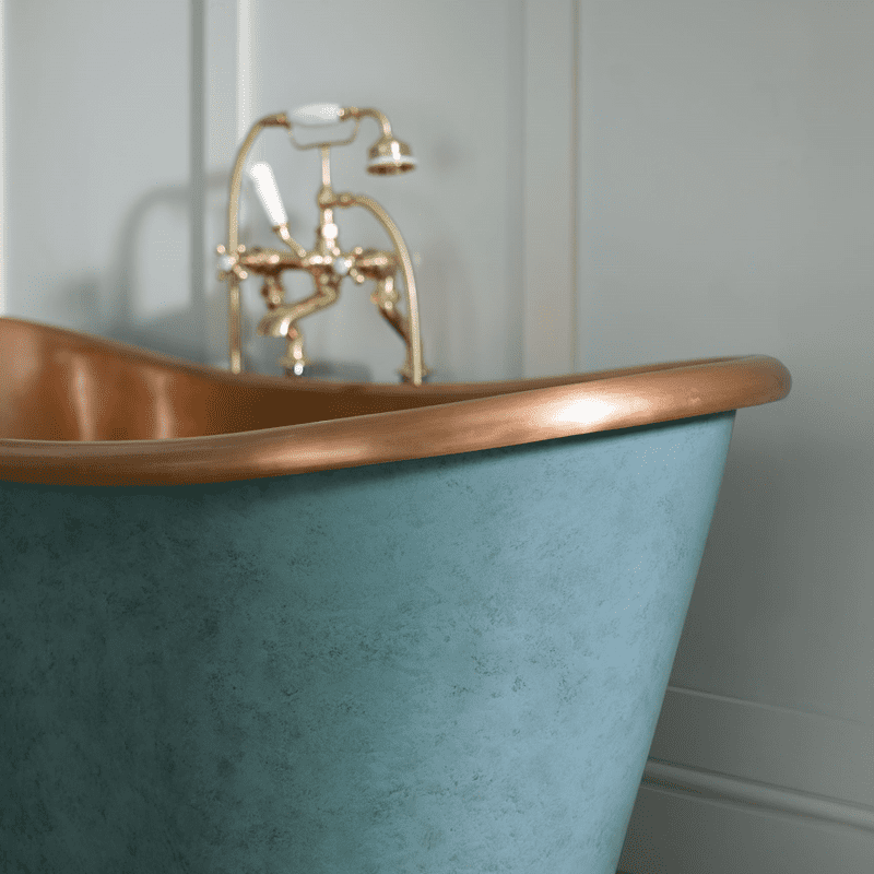 BC Designs Verdigris Green Copper Boat Bath 1500, 1700