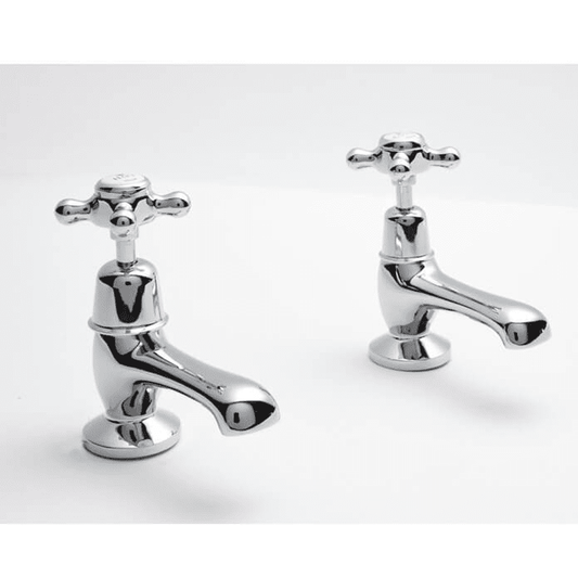 BC Designs Victrion Crosshead Basin Pillar Taps in chrome