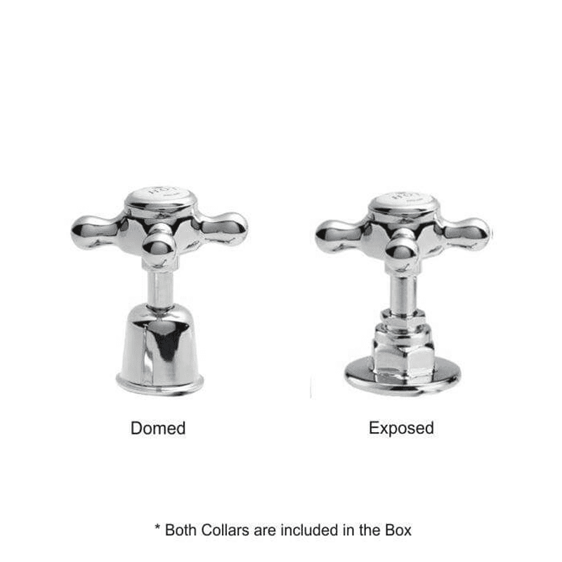 BC Designs Victrion Crosshead Basin Pillar Taps