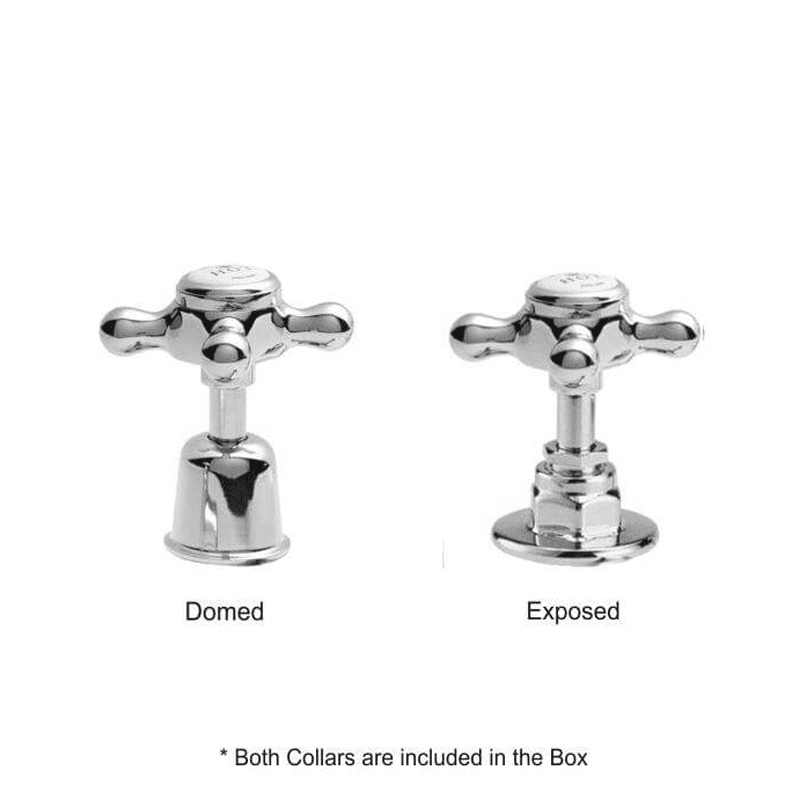 BC Designs Victrion Crosshead Bath Pillar Taps