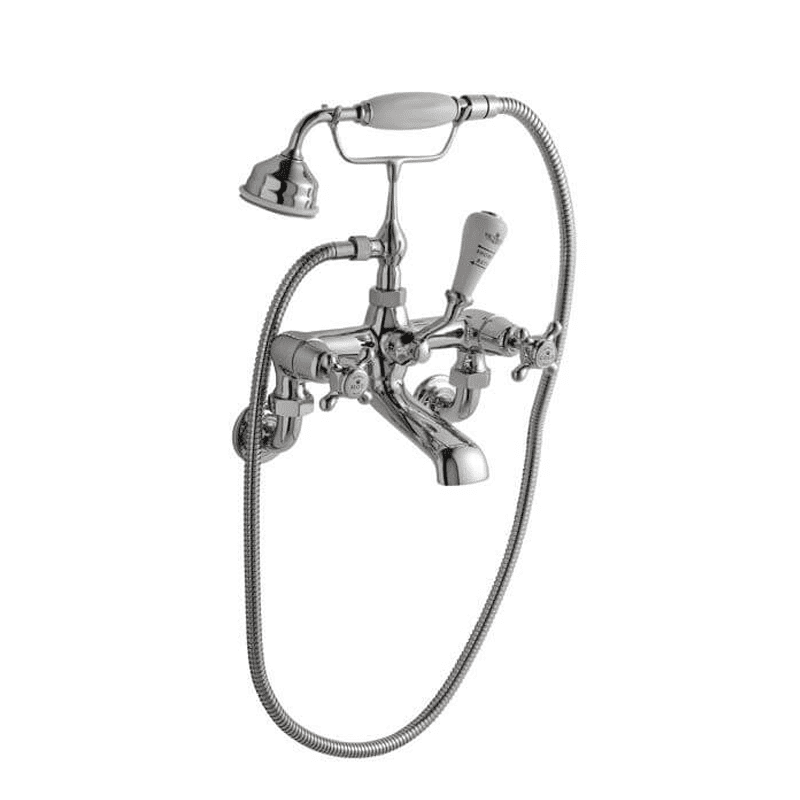 BC Designs Victrion Crosshead Wall Mounted Bath Shower Mixer