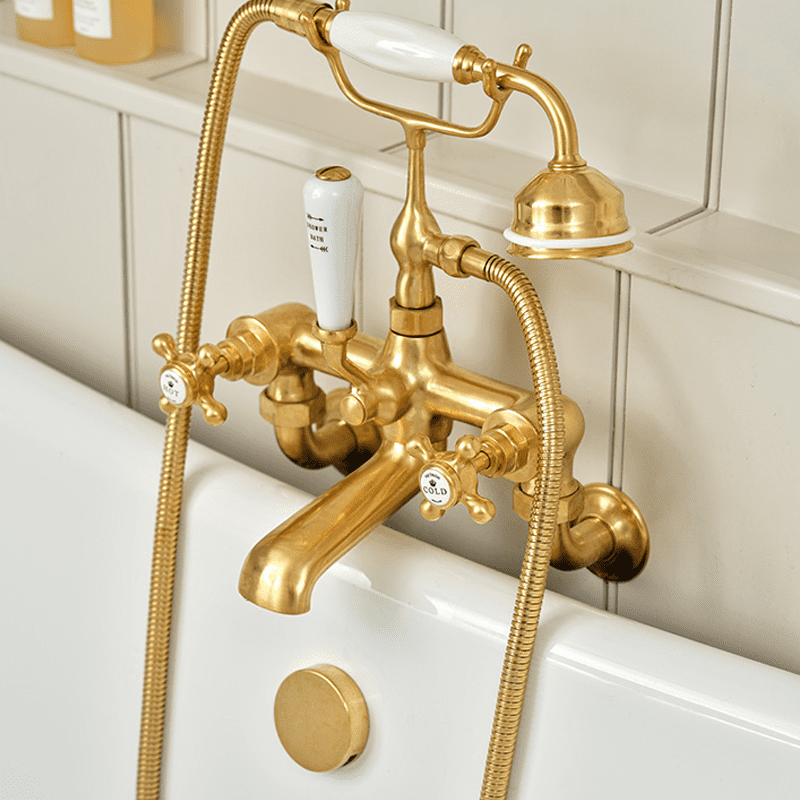 BC Designs Victrion Crosshead Wall Mounted Bath Shower Mixer