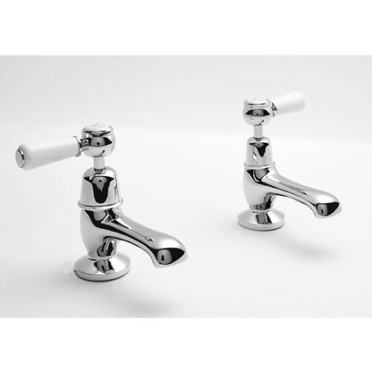 BC Designs Victrion Lever Basin Pillar Taps - Bathroom Passion