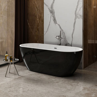 Charlotte Edwards Belgravia Freestanding Double Ended Bath Gloss Black