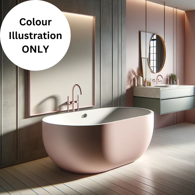 Charlotte Edwards CALLISTO Freestanding Bath Acrylic Custom Painted 1400 1700