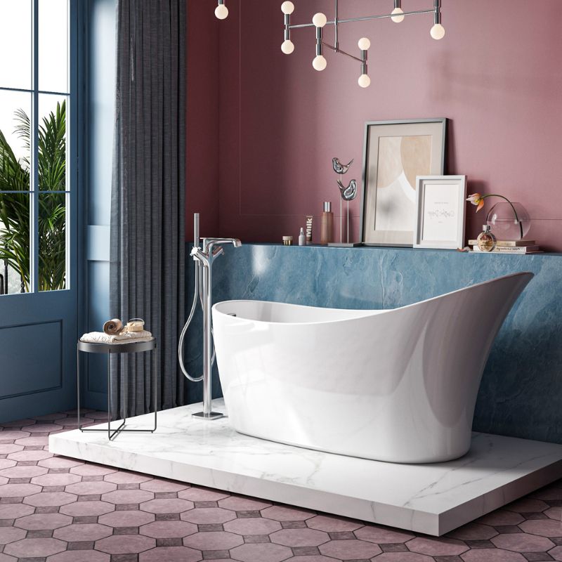 Charlotte Edwards Portobello Freestanding Bath Acrylic Gloss White