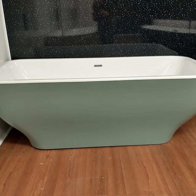 Charlotte Edwards THEBE Freestanding Bath Acrylic Custom Painted in Green 1700 