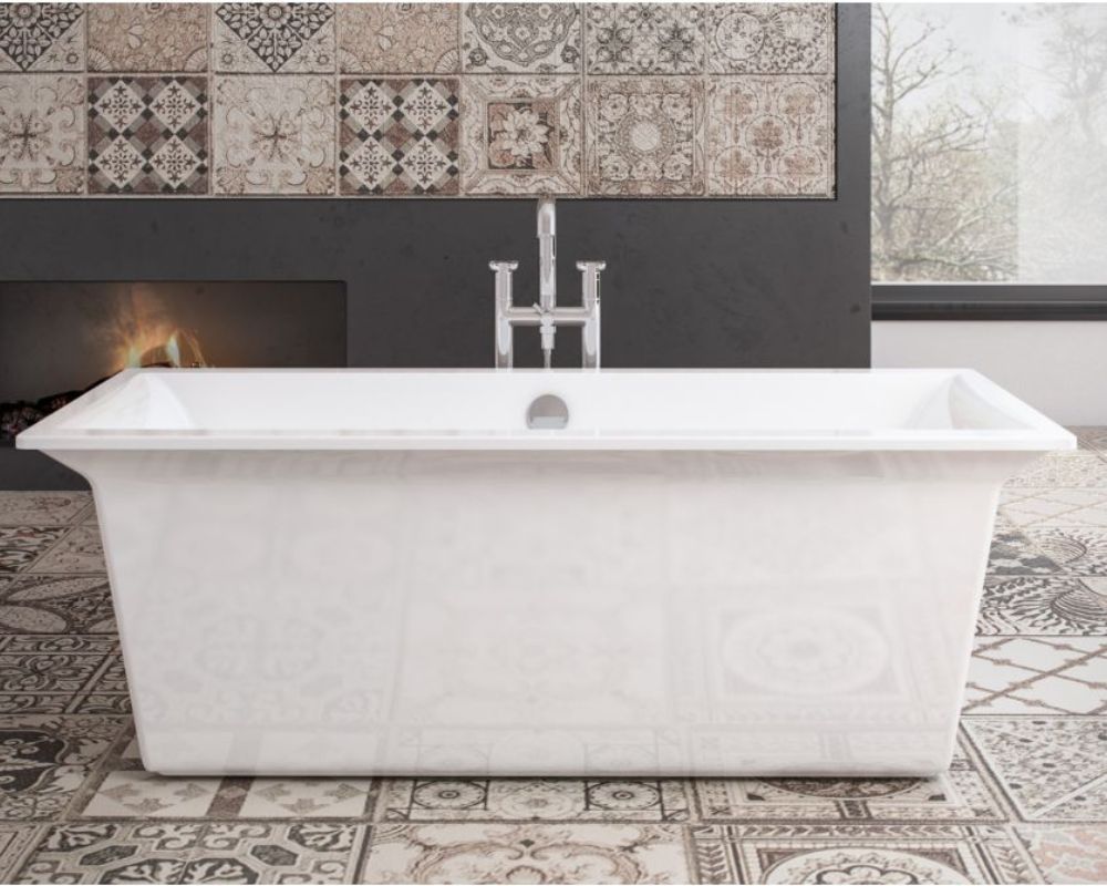 Royce Morgan HEXHAM Freestanding Bath Rectangular Double Ended Acrylic 1690