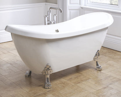 Royce Morgan MELROSE Traditional Roll Top Bath Acrylic 1700 With Feet No Tap Ledge