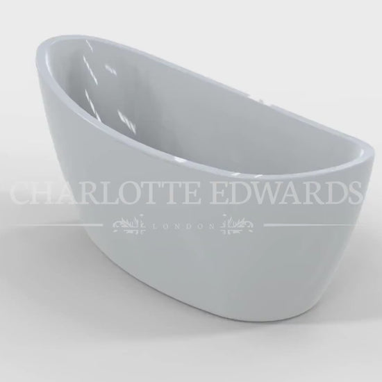 Charlotte Edwards PROTEUS Freestanding Bath Gloss White 1550 Video