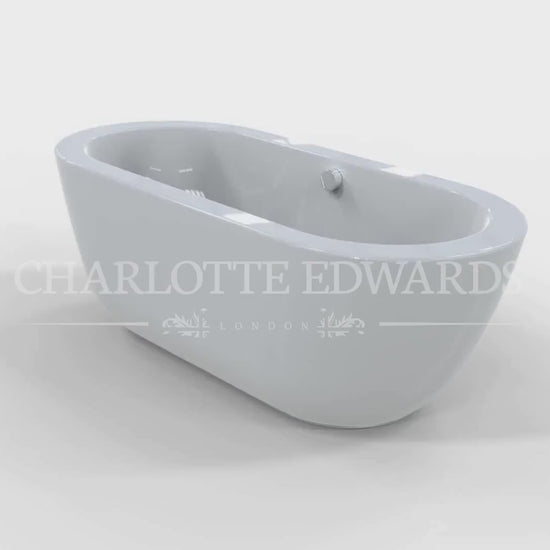 Charlotte Edwards OLYMPIA Freestanding Bath Acrylic Gloss White Painted 1690 1800 Video