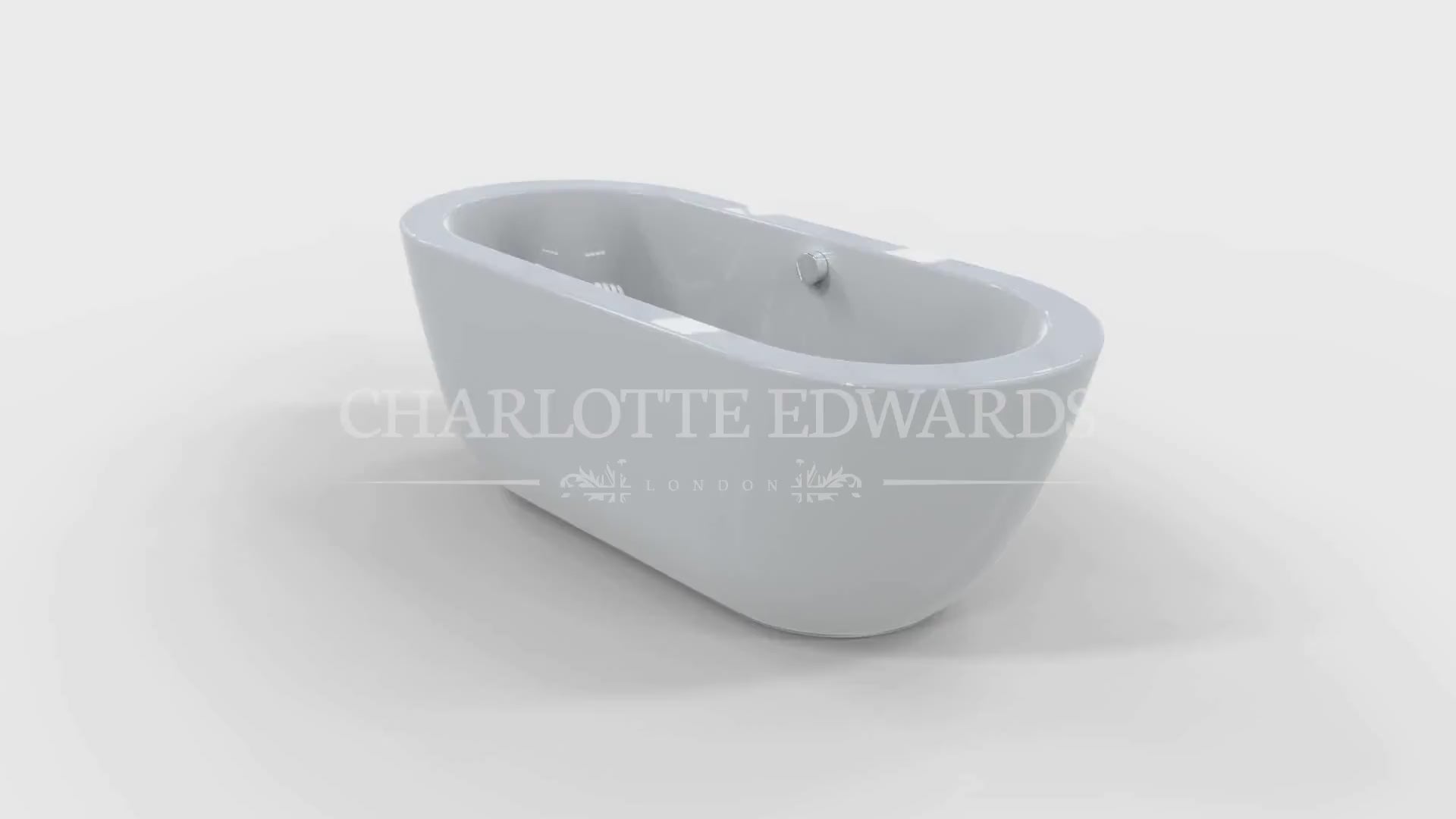 Charlotte Edwards OLYMPIA Freestanding Bath Acrylic Gloss White Painted 1690 1800 Video