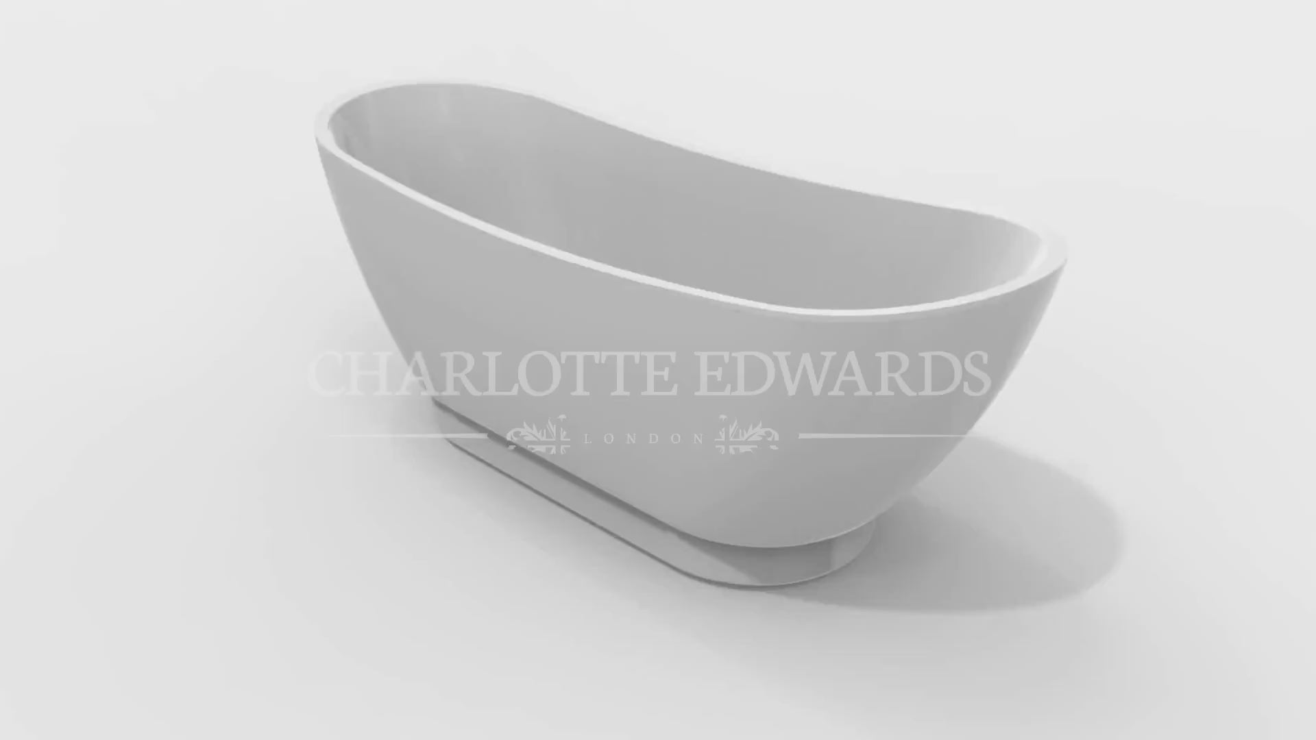 Charlotte Edwards Richmond Freestanding Bath Acrylic Gloss White video