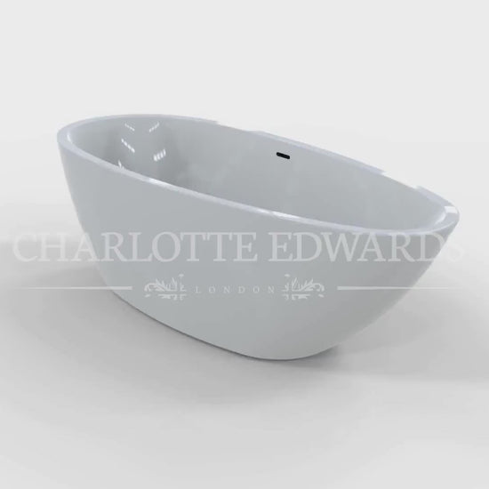 Charlotte Edwards RUBY Freestanding Bath Acrylic Gloss White Custom Painted 1690 video