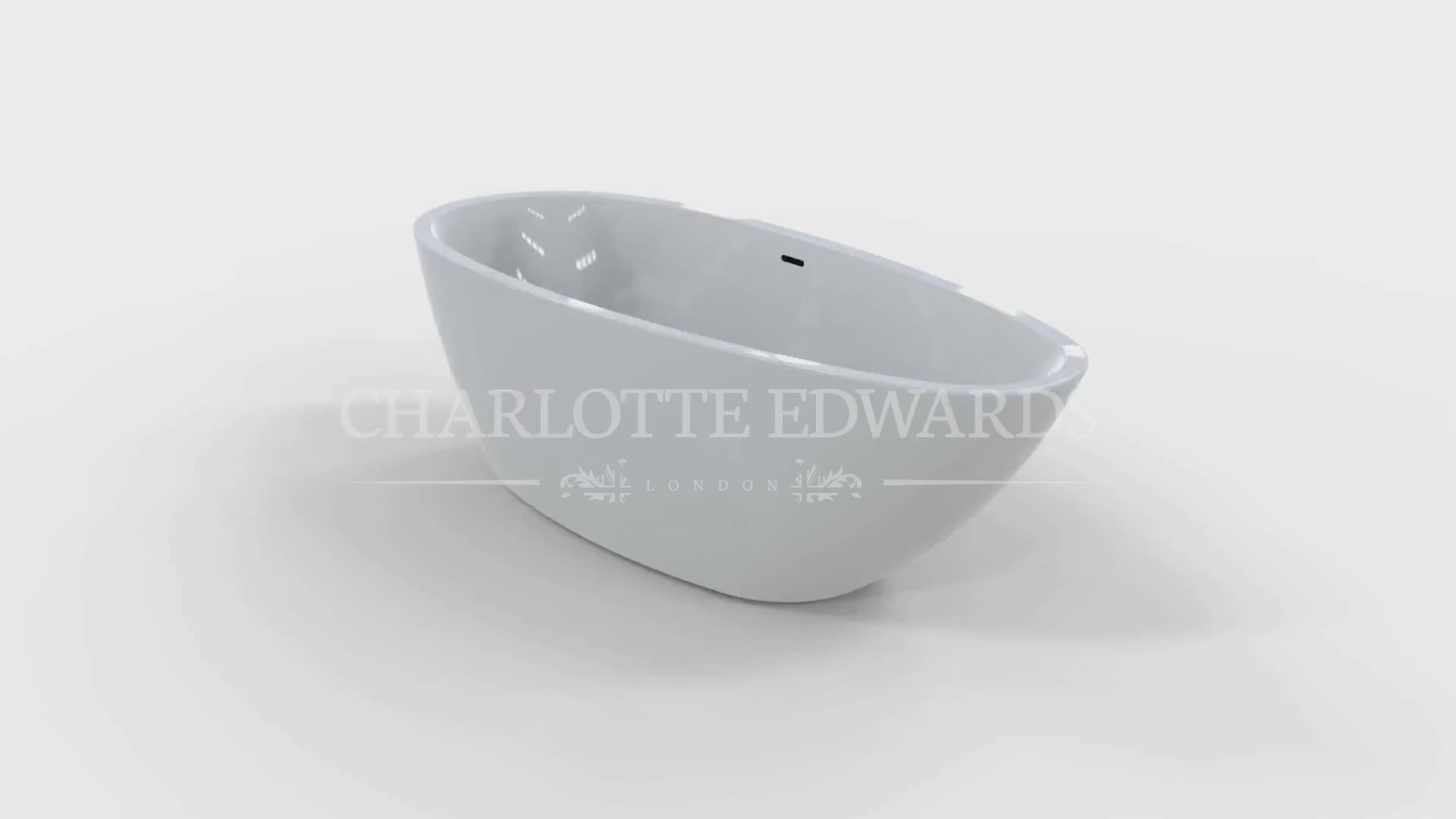 Charlotte Edwards RUBY Freestanding Bath Acrylic Gloss White Custom Painted 1690 video