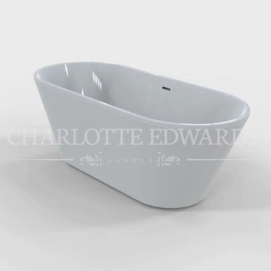 Charlotte Edwards Grosvenor Freestanding Double Ended Acrylic Bath Gloss White